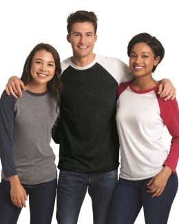 Next Level-Unisex Triblend Three-Quarter Sleeve Raglan-6051